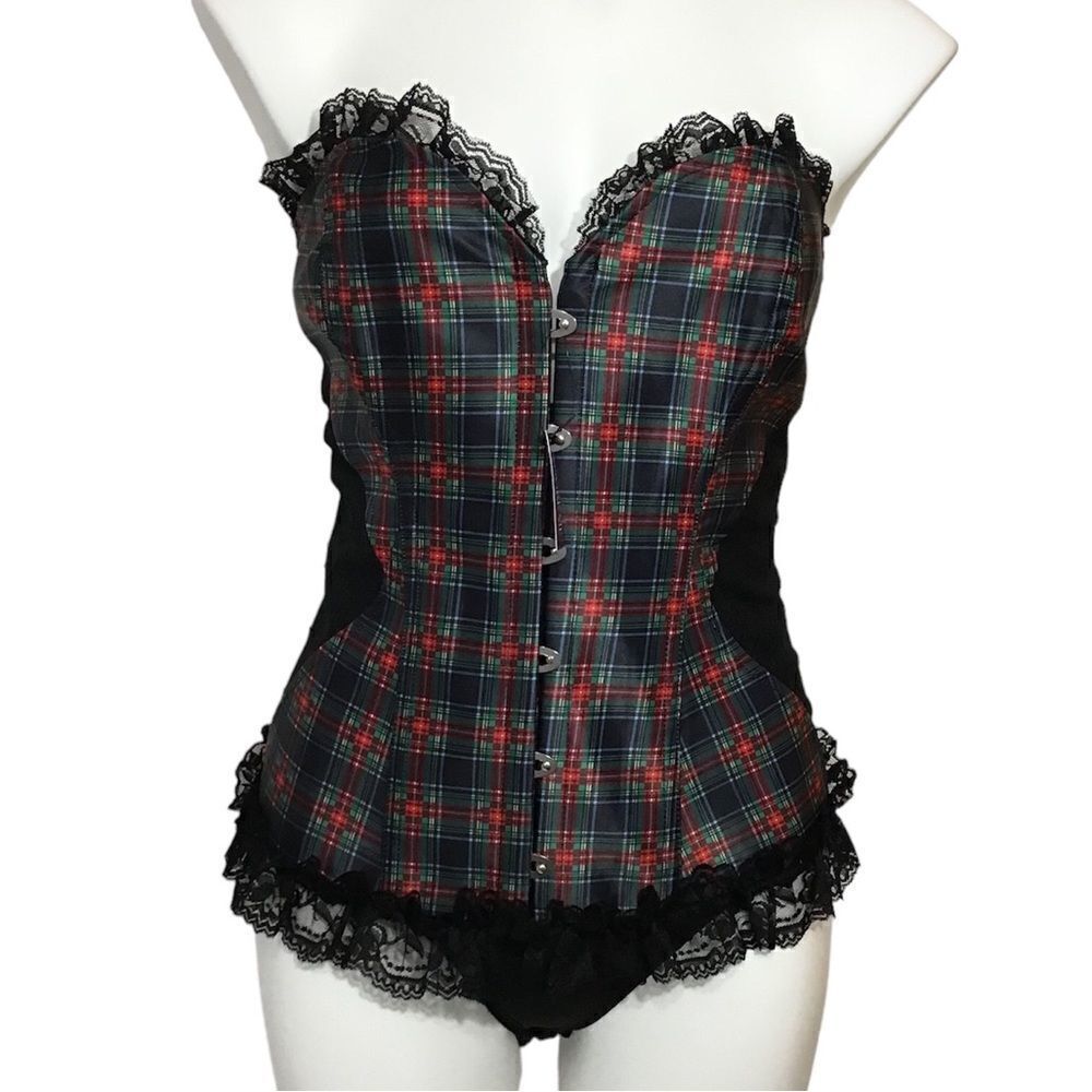 Adore Me Black Plus Unlined Corset New Size 1X